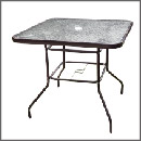 B9588/巧巧強化玻璃休閒方桌