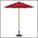 B9915/巧巧戶外摺疊傘6.5尺(紅色)